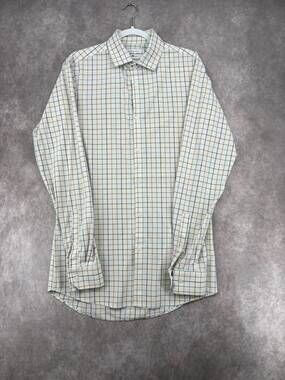 Mizzen+Main Leeward Medium Tall Trim Fit Plaid Shirt Made USA